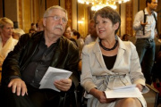 v.li. Wolf Biermann - Deutscher Schriftsteller und Liedermacher und Mag.a. Barbara Prammer - Nationalratspräsidentin