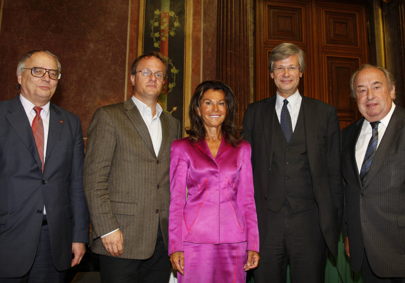 v.li. Mag. Wolfgang Rank - Präsident des Katholischen Laienrates Österreich, Univ.-Prof. Mag. Dr. Markus Hengstschläger - Vorstand des Instituts für medizinische Genetik, Medizinische Universität Wien, Dr.in Brigitte Bierlein - Vizepräsidentin des Verfassungsgerichtshofes, Ao. Univ.-Prof. Dr. med. Dr. theol. Matthias Beck - Institut für Moraltheologie, Universität Wien und Fritz Neugebauer - Zweiter Nationalratspräsident