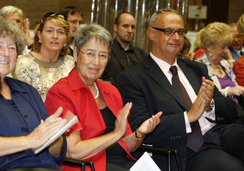 v.li. Margit Fischer und Dr. Marcus Langer