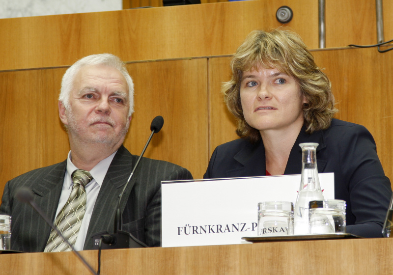 v.li. Sergei Scherbov - WiC Director of Demographic Analysis und Alexia Fuernkranz-Prskawetz - WiC Director of Research Training