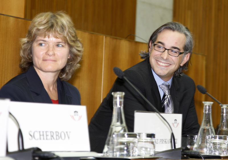 v.li. Alexia Fürnkranz-Prskawetz - WiC Director of Research Training und Jesus Crespo Cuaresma -  WiC Director of Economic  Analysis