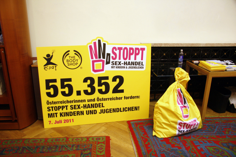 Infostand  im Salon des Bundesrates