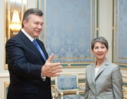 v.li. Wiktor Janukowitsch - ukrainischer Staatspräsident und Mag.a Barbara Prammer - Nationalratspräsidentin