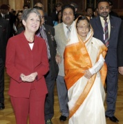 v.li. Mag.a Barbara Prammer - Nationalratspräsidentin und Pratibha Patil - Indische Staatspräsidentin