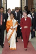 v.li. Pratibha Patil - Indische Staatspräsidentin und Mag.a Barbara Prammer - Nationalratspräsidentin