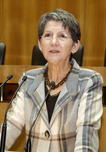 Mag.a Barbara Prammer - Präsidentin des Nationalrates am Rednerpult