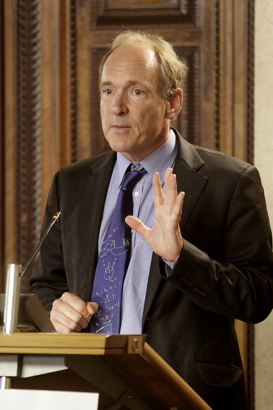 Sir Tim Berners-Lee am Rednerpult