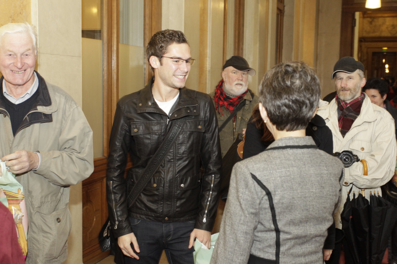 Nationalratspräsidentin Mag.a Barbara Prammer begrüßt die Besucherinnen und Besucher