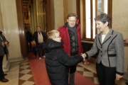 Nationalratspräsidentin Mag.a Barbara Prammer begrüßt die Besucherinnen und Besucher