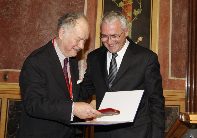 v.li. em.Univ.-Prof.Dr. Gerhard Pendl und Mag. Dr. Martin Graf - Dritter Präsident des Nationalrates