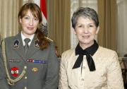 Von links: Mag.a Stark und Mag.a Barbara Prammer - Nationalratspräsidentin