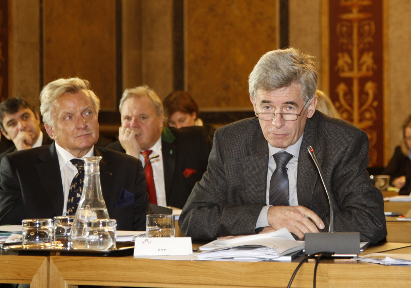 Nationalratsabgeordneter Franz Glaser (re.) am Wort