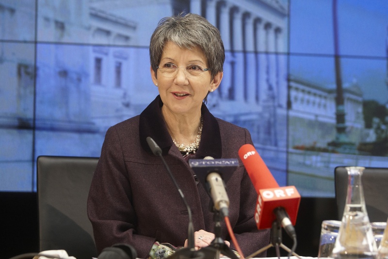 Nationalratspraesidentin Barbara Prammer beim Pressegespräch