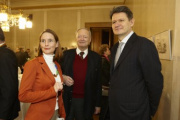v.li. Gudrun Faudon, Nationalratspräsident a.D. Andreas Kohl und Kurier Chefredakteur Helmut Brandstaetter