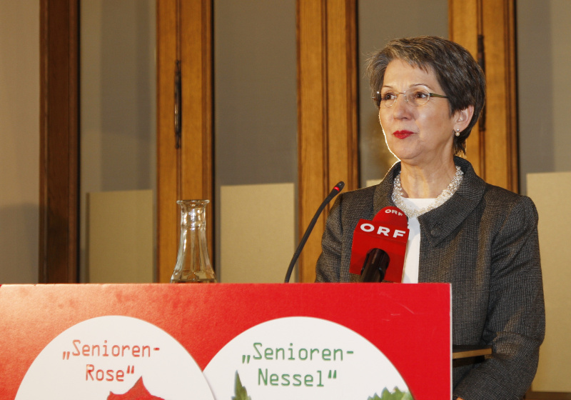 Nationalratspräsidentin Barbara Prammer am Rednerpult