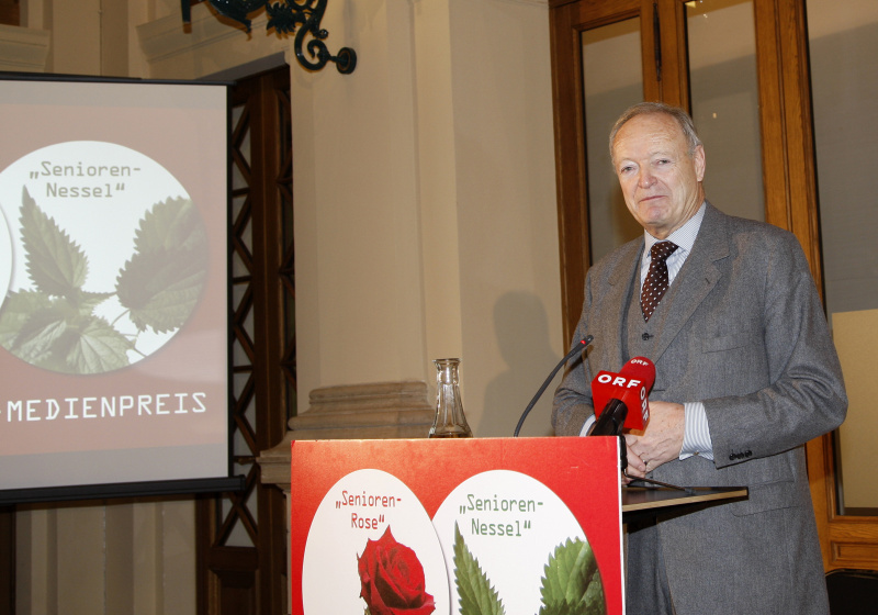 Seniorenratspräsident Andreas Khol am Rednerpult