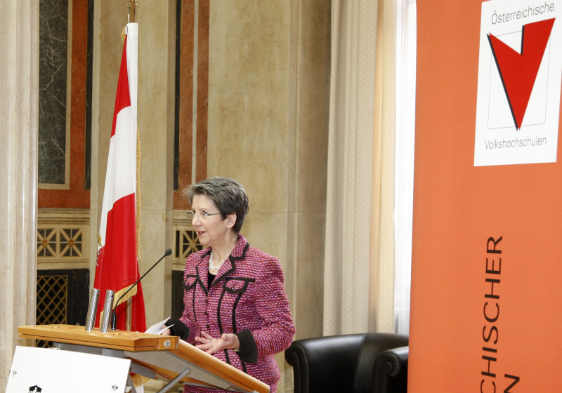 Nationalratspräsidentin Barbara Prammer am Rednerpult