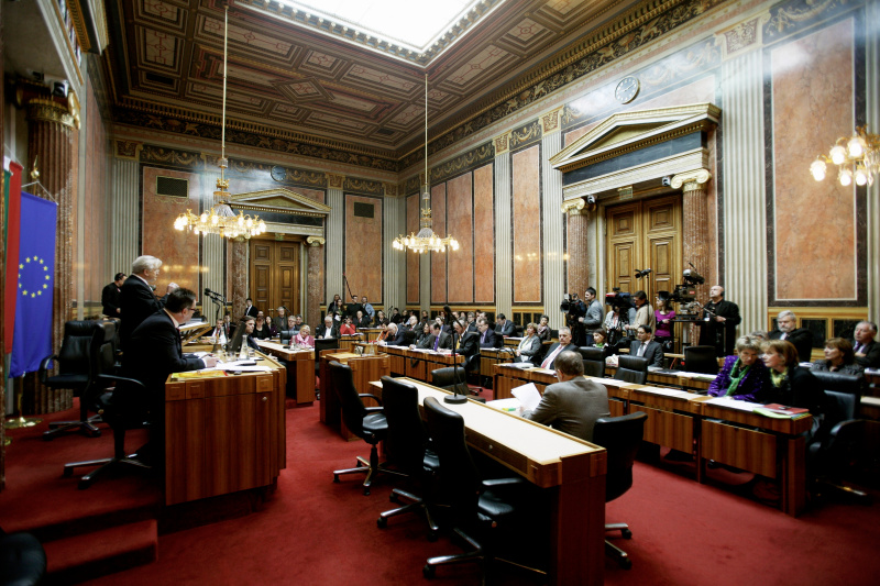 Bundesratspräsident Gregor Hammerl während seiner Antrittsrede