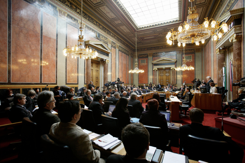 Bundesratspräsident Gregor Hammerl während seiner Antrittsrede