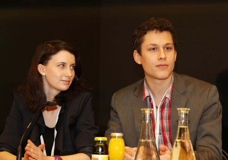 v.li. Marie Theres Zembacher - BG/BRG Zell am See und Alexander Mottl - HAK 1 Salzburg