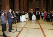 Präsident der Parlamentarischen Versammlung der OSZE Petros Efthymiou begrüßt die Teilnehmer 11. OSZE Wintertagung