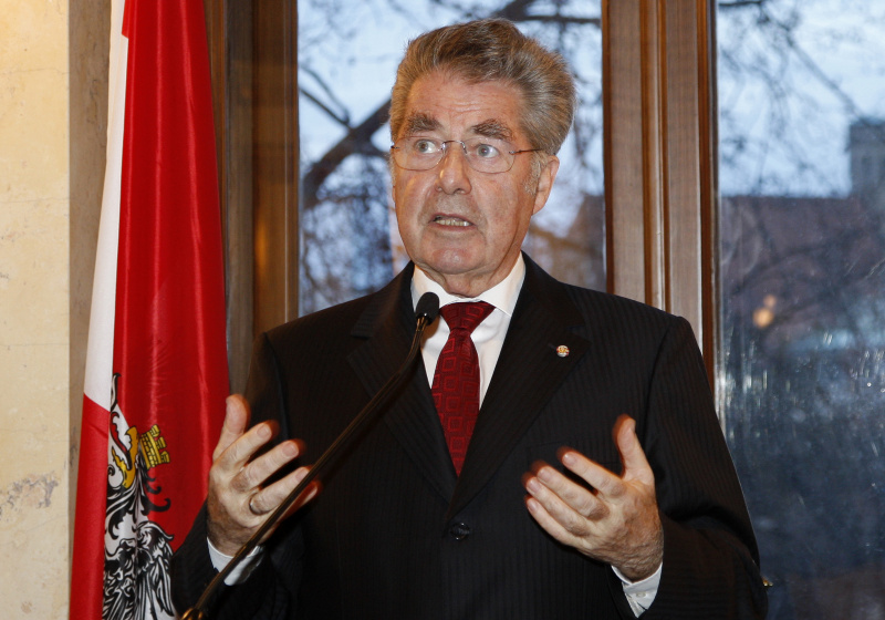 Bundespräsident Heinz Fischer am Rednerpult