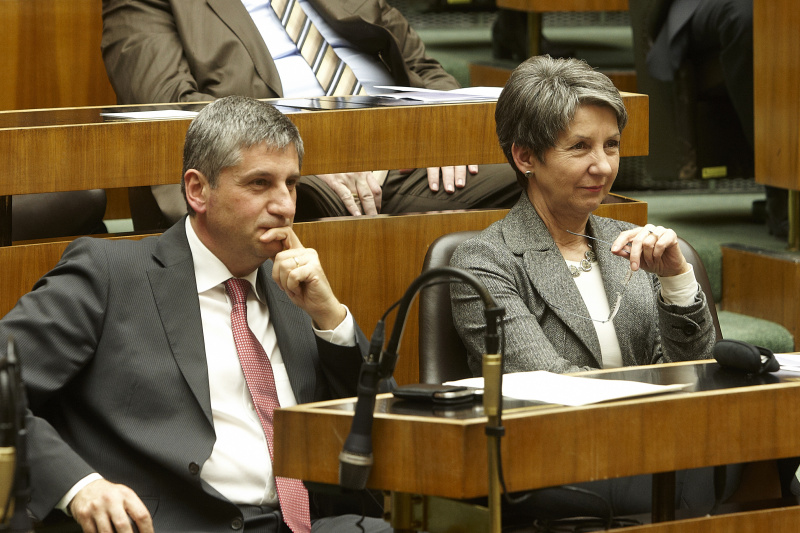 Aussenminister und Vizekanzler Dr. Michael Spindelegger und Nationalratspräsidentin Barbara Prammer