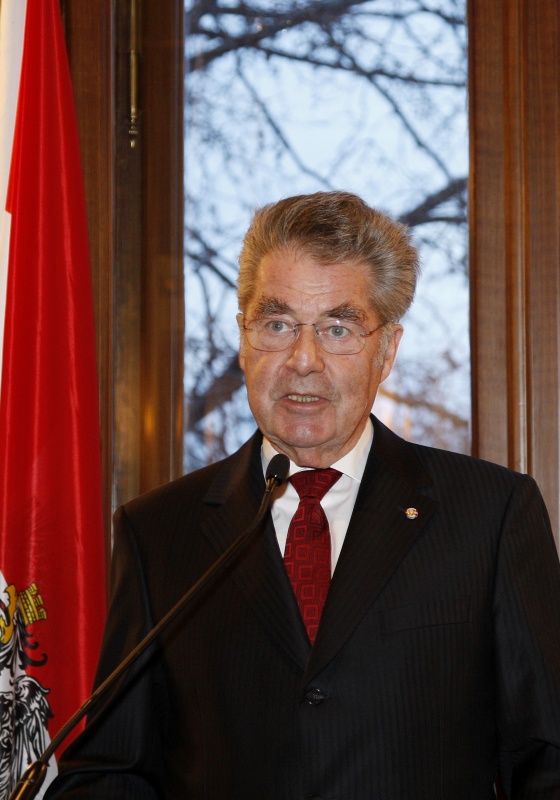 Bundespräsident Heinz Fischer am Rednerpult