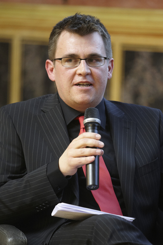 Preisträger Matthias Falter am Wort