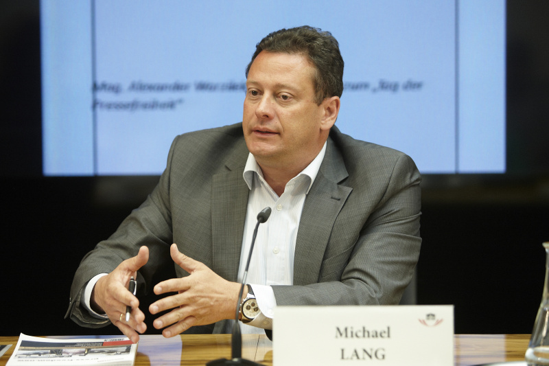Der Chefredakteur der APA Michael Lang am Wort