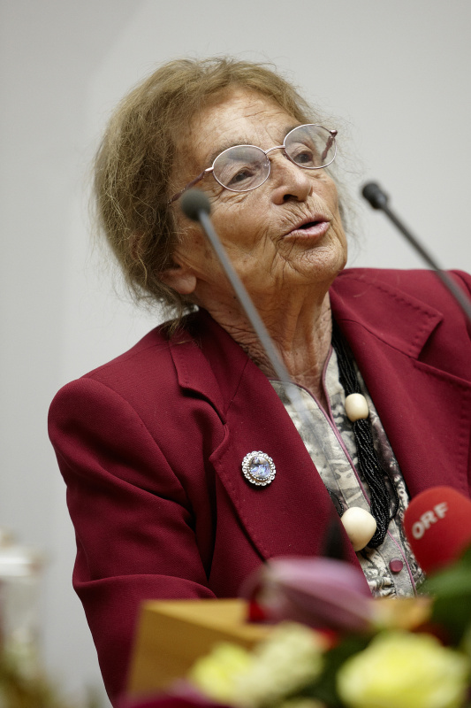 Preisträgerin Agnes Heller am Wort