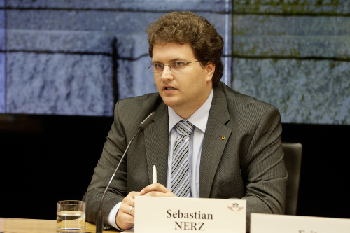 Der stellvertretende Bundesvorsitzende der Piratenpartei Deutschland Sebastian Nerz