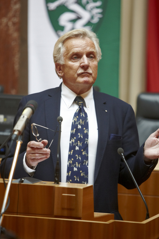 Bundesratspräsident Gregor Hammerl am Rednerpult