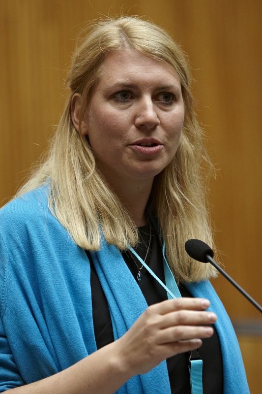 Nationalratsabgeordnete Elisabeth Hackel (S) am Wort