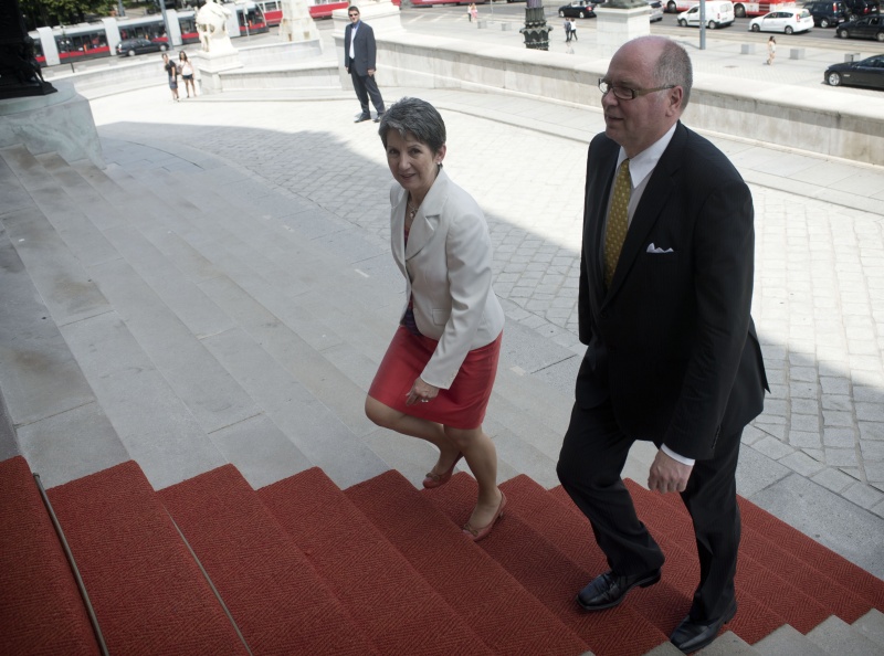v.li. Nationalratspräsidentin Barbara Prammer und der Präsident der finnischen Eduskunta Eero Heinäluoma