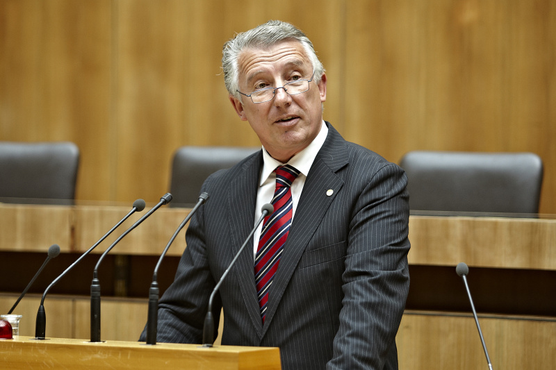 Bürgermeister Helmut Mödlhammer am Rednerpult