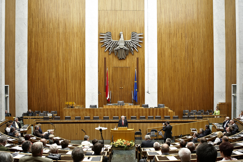 Bürgermeister Michael Häupl am Rednerpult