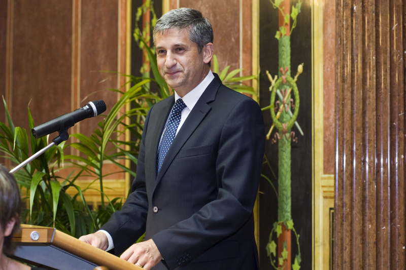 Vizekanzler Michael Spindelegger bei seiner Ansprache