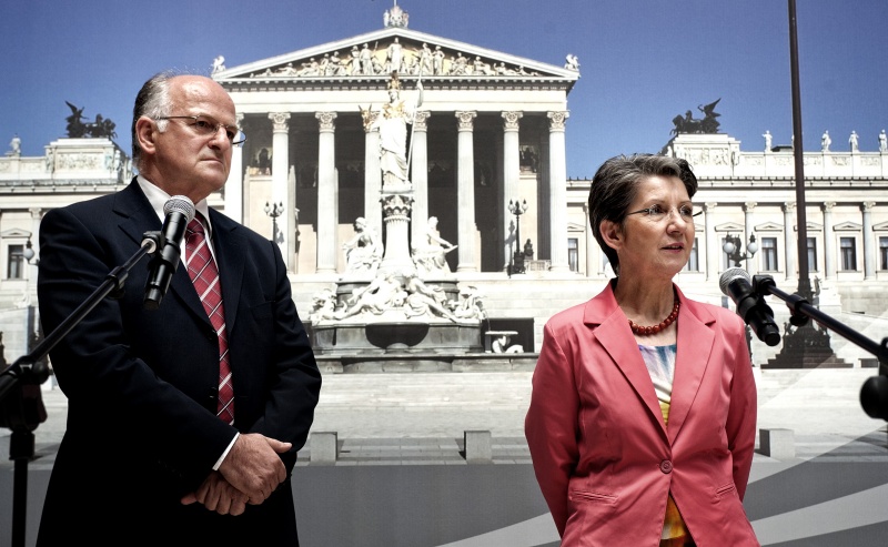 v.li.: Der Erste Vizepräsident des kroatischen Parlaments Josip Leko und Nationalratspräsidentin Barbara Prammer