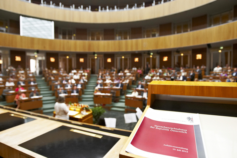 Unterlage Menschenrechtshaus der Republik Österreich