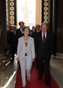 Erste Reihe v.li. Nationalratspräsidentin Barbara Prammer und der Vorsitzende der tunesischen Nationalversammlung Mustapha Ben Jaâfar
