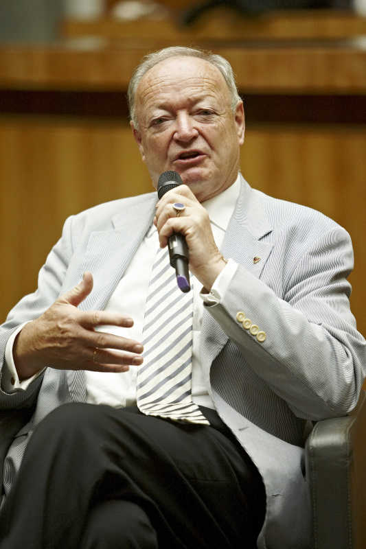 Der Präsident des Seniroenrates Andreas Khol am Wort