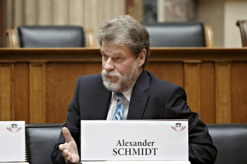Alexander Schmidt am Podium
