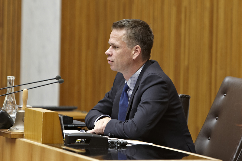 Vizepräsident des Bundesrates Harald Himmer am Präsidium