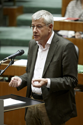 Nationalratsabgeordneter Bruno Rossmann (G) am Wort