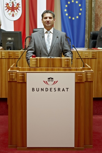 Bundesrat Maurice Androsch am Rednerpult