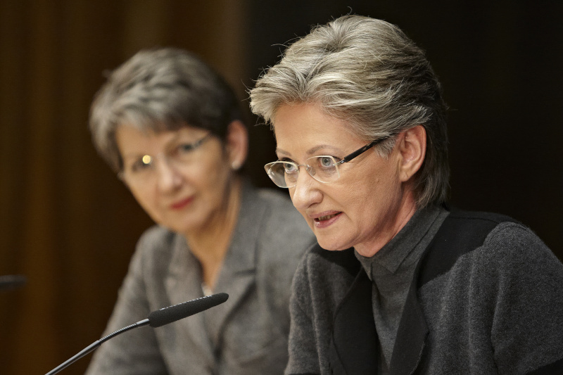v.li. Nationalratspräsidentin Barbara Prammer und Bildungsministerin Claudia Schmied