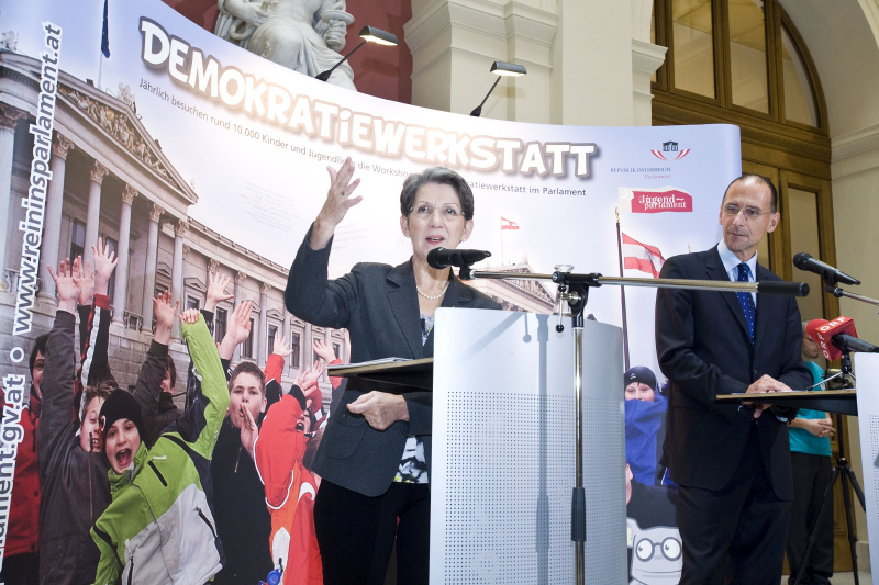 v.li. Nationalratspräsidentin Barbara Prammer und Peter Filzmaier