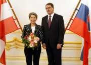 v.li. Nationalratspräsidentin Barbara Prammer und der slowakische Parlamentspräsident Pavol Paska