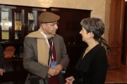 v.re. Nationalratspräsidentin  Barbara Prammer im Gespräch mit einem Besucher